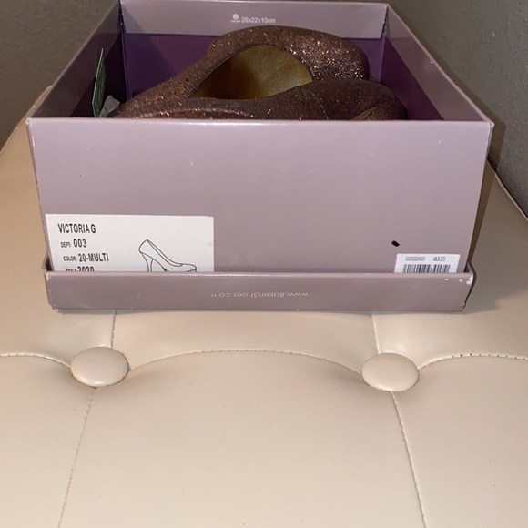 Bakers Pink Glitter Platform Pumps | Sparkly High Heels - Picture 7 of 16